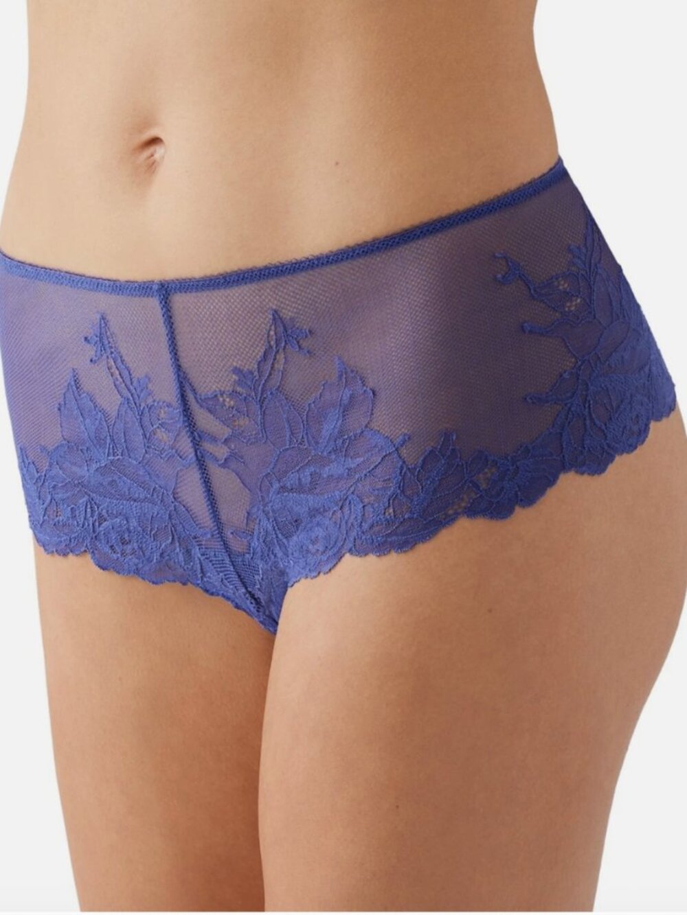Wacoal Women's Vivid Attraction Tanga Panty in Skipper Blue Size:L NWT